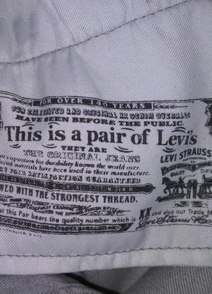 Чоловічі сірі джинси levi's6 фото