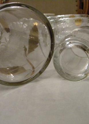 Набор кувшин стаканы позолота хрусталь богемия чехословакия №1040(1)10 фото