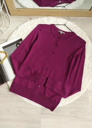 Кардиган шерсть вовна кофта джемпер на гудзиках uniqlo