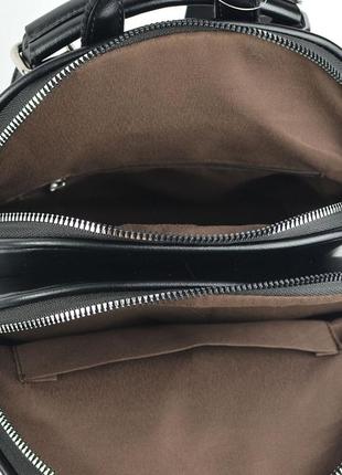Модный женский городской рюкзак на молнии два отделения маленькая молодежный рюкзачок6 фото
