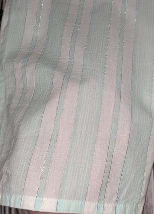 Тонкие натуральные укороченные штаны для сна и дома george #17025 фото