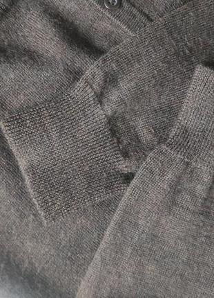 Кофта джемпер пуловер italian merino wool вовна шерсть шоколад8 фото