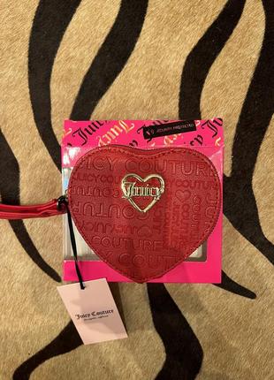 Juicy couture scarlet red heart сумка кошелек