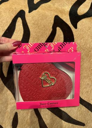 Juicy couture scarlet red heart сумка кошелек2 фото