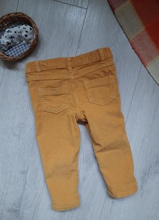 Вельветові штани гірчічні гірчичний колір 18 міс pot&ripaton3 фото