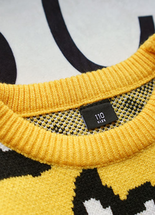 Новый детский свитер трендовый анималистический принт3 фото