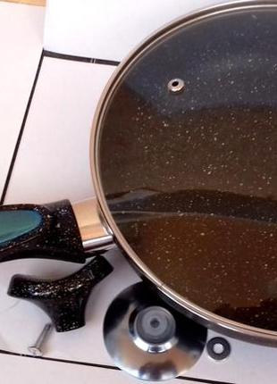Сковорода а-плюс мармурова з антипригарним покриттям 24см(8978)6 фото