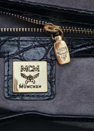 Кожаная сумка mcm munchen, оригинал9 фото