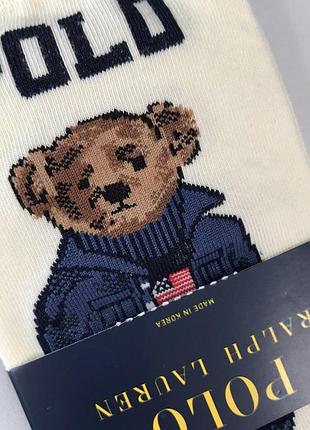Шкарпетки з ведмедиком жіночі ralph lauren оригінал носки с мишкой с мишками