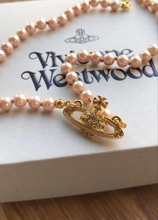 Жемчужное ожерелье жемчужное колье vivienne westwood
