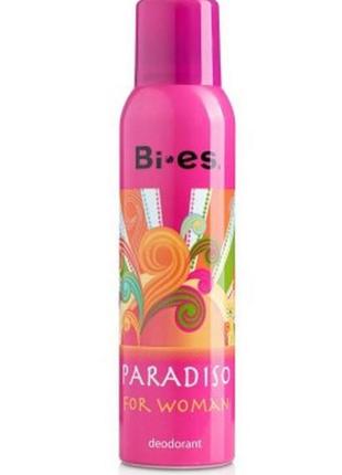 Bi-es paradiso 150 мл. парфюмированный дезодорант-спрей женский биес