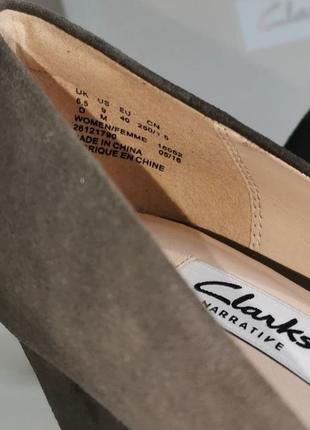 Замшевые туфли clarks,. оригинал, новые4 фото