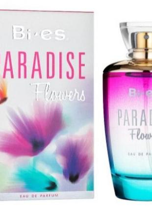 Bi-es paradise flowers женская парфюмированная вода 100 мл. парадис флауверс