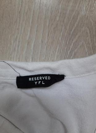 Reserved белая блуза футболка женская3 фото