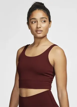 Топ жіночий nike yoga luxe crop tank cv0576-2732 фото