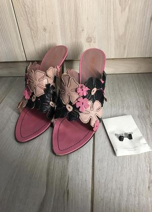 Босоножки вечерние miu miu