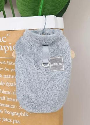 Тёплая флисовая кофта для собак и котов.  одежда для сфинкса.  жилет для собак и котов. зимняя одежда для животных