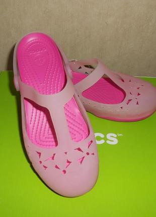 Сандалии crocs mary jane р.w6-23см. оригинал