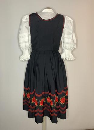 Винтажный сарафан платье с вышивкой trevira5 фото