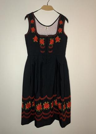 Винтажный сарафан платье с вышивкой trevira8 фото