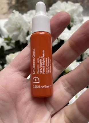 Сыворотка dr. dennis gross skincare vitamin c lactic 15% vitamin c firm & bright serum, 7ml