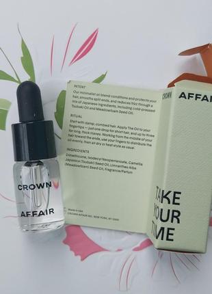 Легка олія для волосся crown affair
the hair oil