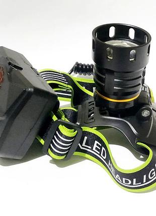 Мощный налобный фонарь bl-a14-3+p160 функция power bank