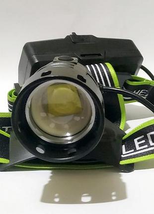 Мощный налобный фонарь bl-a14-3+p160 функция power bank