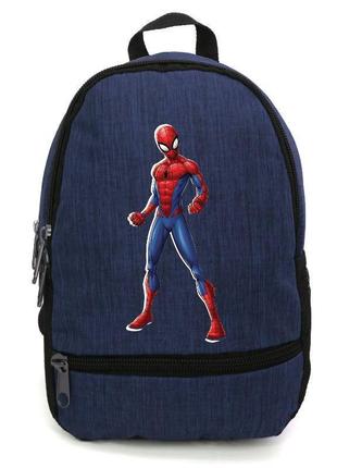 Рюкзак подростковый человек паук 001 cappuccino toys (spiderman - 001) синий1 фото