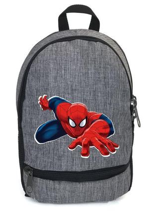 Рюкзак подростковый человек паук 004 cappuccino toys (spiderman - 004) серый