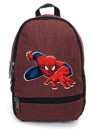 Підлітковий рюкзак людина павук 004 cappuccino toys (spiderman - 004) червоний