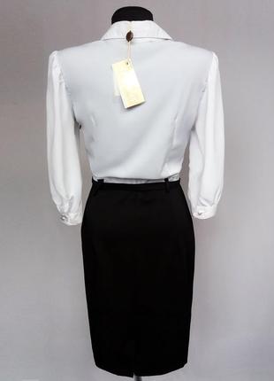 Суперціна. стильне чорно біле плаття, мереживо. туреччина. нове, р. 42-485 фото