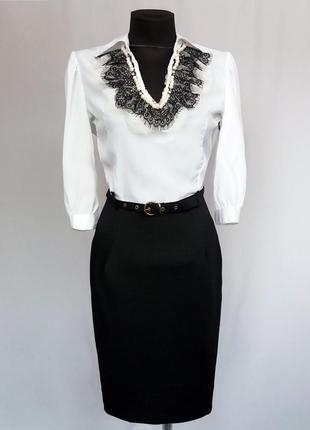Суперціна. стильне чорно біле плаття, мереживо. туреччина. нове, р. 42-481 фото