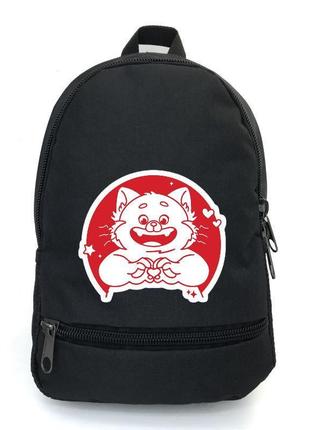 Рюкзак я червонію панда 002 підлітків cappucino toys (pan 002-black) чорний