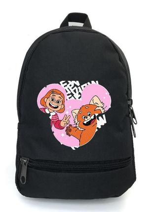Рюкзак я краснею панда 001 подростковый cappuccino toys (pan 001-black) черный