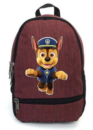 Рюкзак щенячий патруль 0011 підлітків cappucino toys (dog 0011-red) бордовий