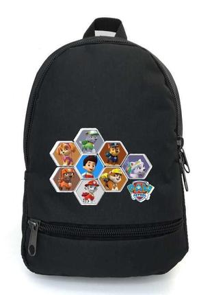 Рюкзак щенячий патруль 001 підлітків cappucino toys (dog 001-black) чорний