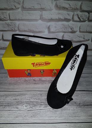 Новые натуральные замшевые туфли tiranitos 32 р.