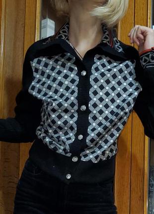 Винтажная блуза кофточка  укороченная винтаж ретро6 фото