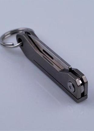 Брелок-нож на ключи, титан/металл арт. 033629 фото