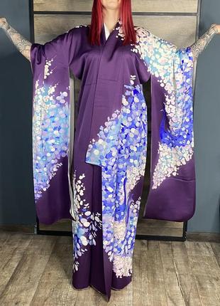 Фурисоде японское кимоно, японское комино фурисоде3 фото