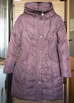 Тепле зимове пальто (подовжена куртка) biko&kana