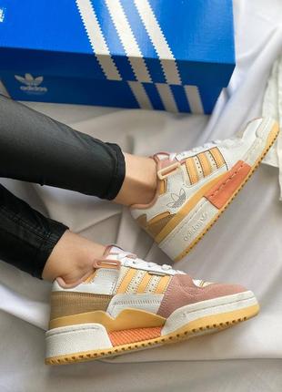 Кросівки adidas forum 84 low white/orange2 фото