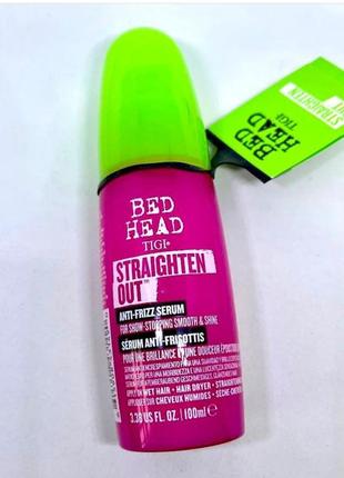 Сироватка для вирівнювання волосся tigi bed head straighten out anti frizz serum