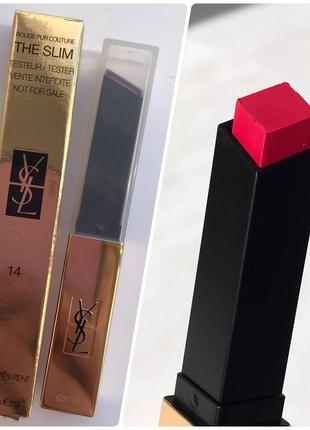 Yves saint laurent rouge pur couture the slim - матовая помада для губ