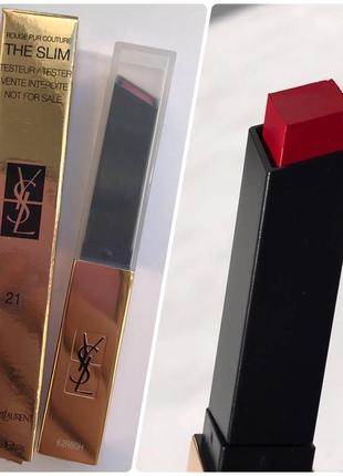 Yves saint laurent rouge pur couture the slim - матовая помада для губ