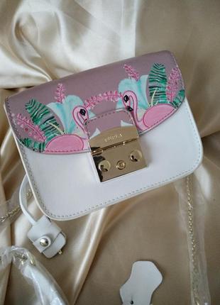 Сумка кожаная кросс боди люкс в стиле furla💝