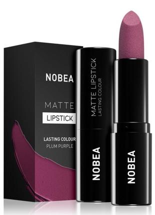 Матуюча помада nobea #m15 plum purple