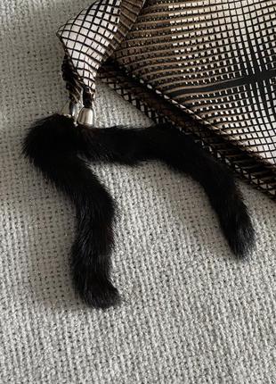 Шарф хустина з хутром