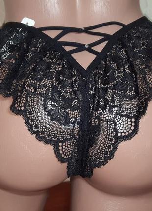 Стринги 💥ш💥и💥к 44 46 48 50 52 р. трусики ажур турция эротика секси трусы сзади гипюр же...